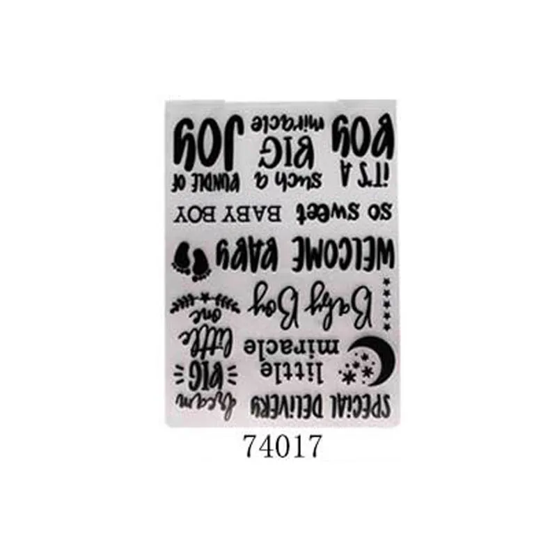 74017 moon foot 1 шт шаблон для тиснения бумажных карт пластиковая папка для тиснения DIY Фотоальбом многофункциональный шаблон ремесло карточные трафареты - Цвет: 74017 moon foot