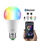 Bluetooth 4,0 умный светильник лампы светодиодный светильник RGBW + теплый белый RGB лампада Сменные Красочные 15 Вт AC 85- 265V для домашнего декора