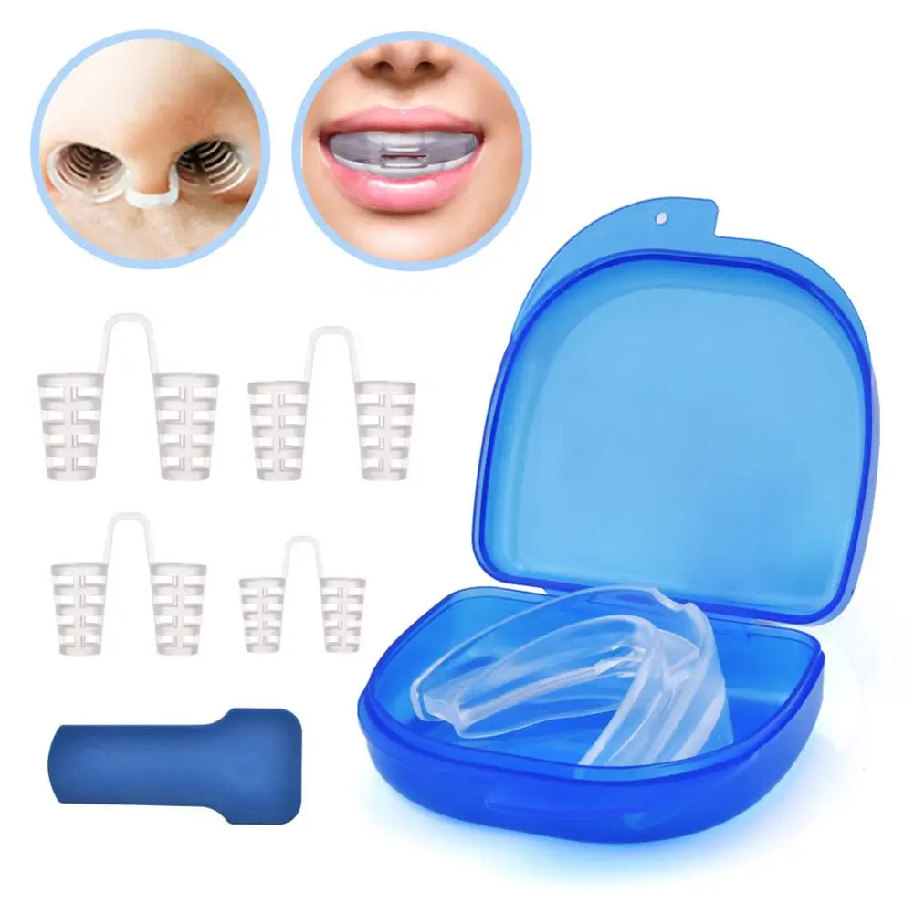 

Silicone Stop Snoring Anti Snore Mouthpiece Apnea Guard Bruxism Tray Sleeping Aid Mouthguard Health Sleeping Health Care Tool