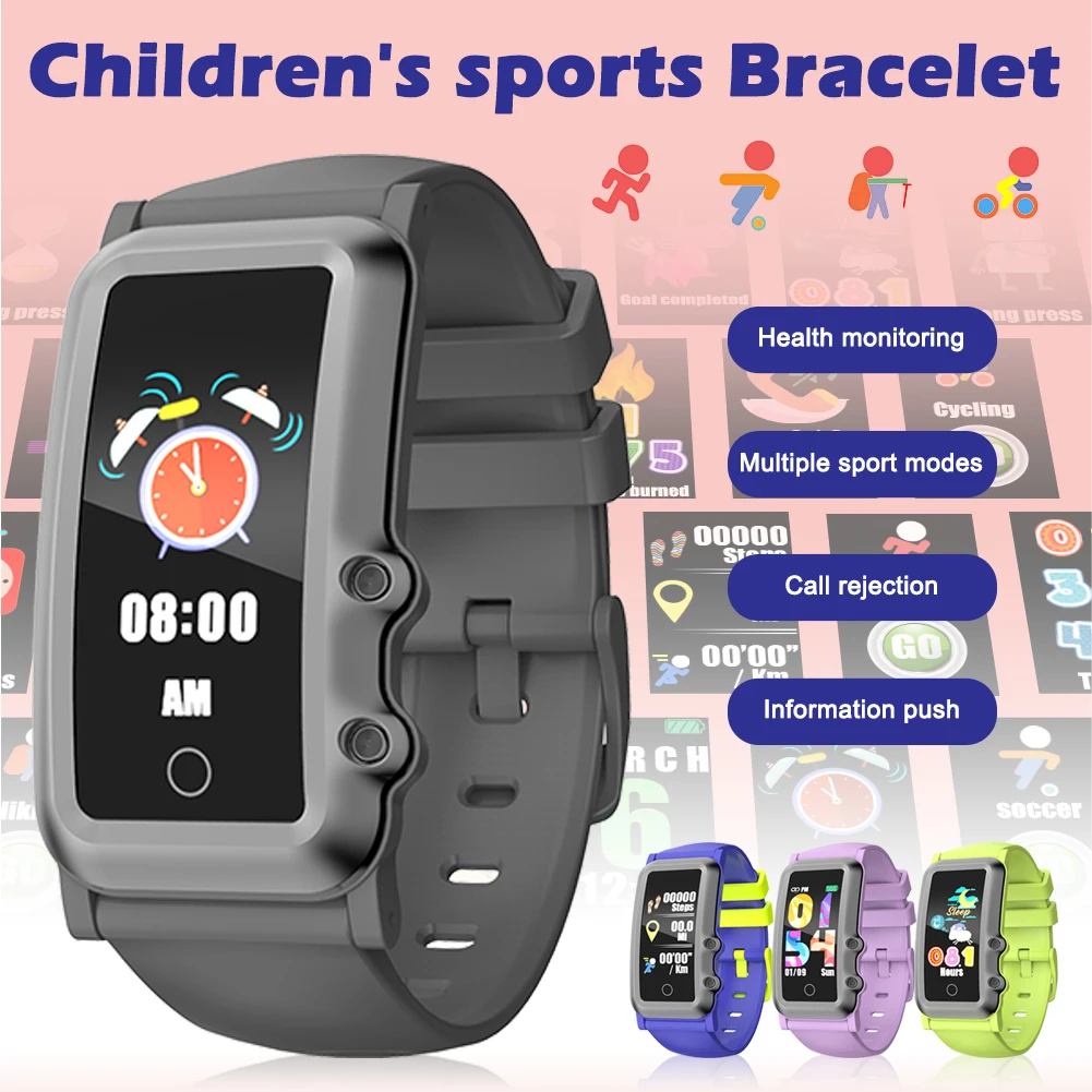 

Kids Smart Watch Heart Rate and Sleep Monitoring Activity Tracker IP68 Waterproof Watch for Girls Boys