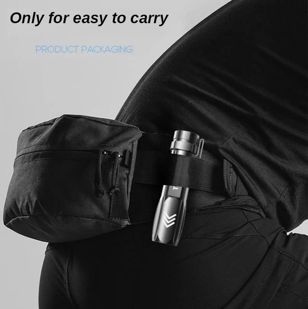 

Rechargeable Mini P900 LED Flashlight 3 Mode Portable Tactical Flashlight Built-in 1200mAH Battery Night Fishing Light Torch