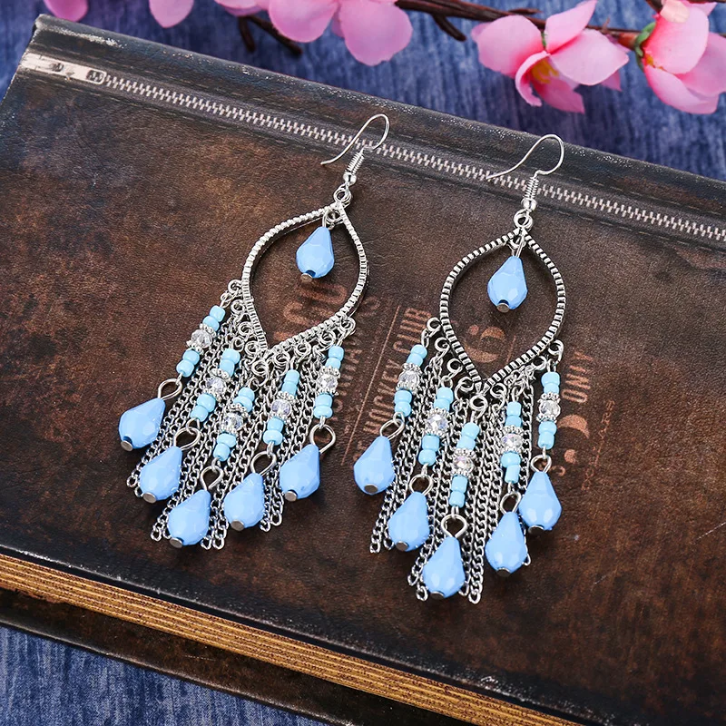 Винтажные этнические серьги 2020 новые богемные длинные кисточки для женщин