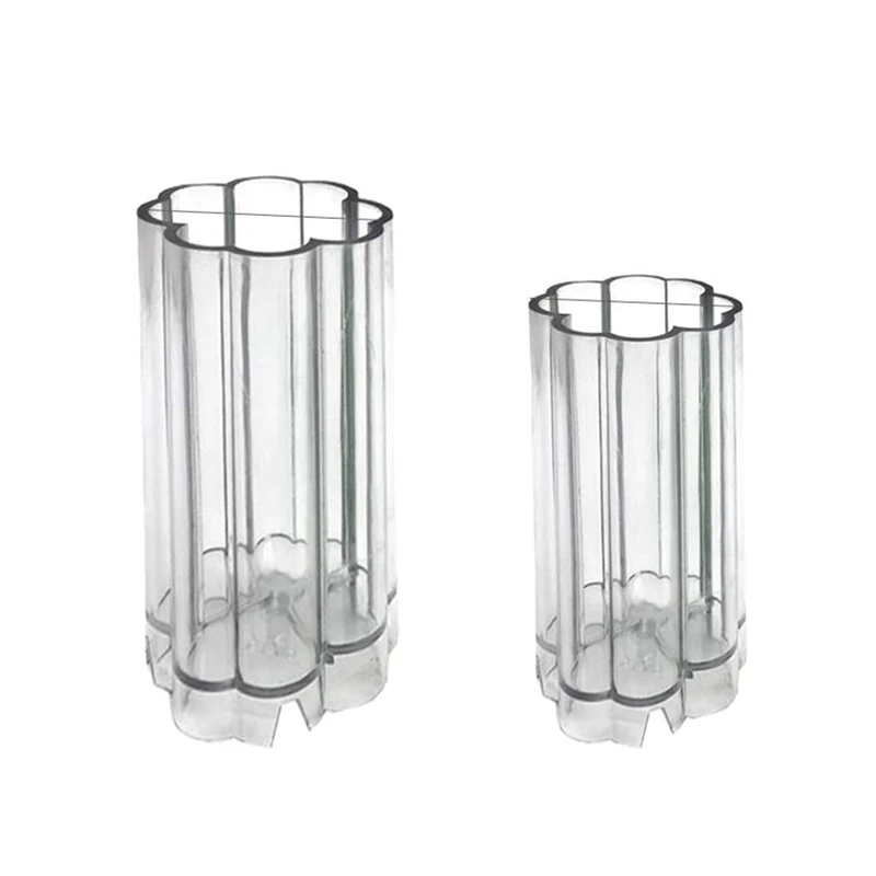 Из 2 предметов формы для свечей 4 в виде четырехлистного клевера тисненый цилиндр