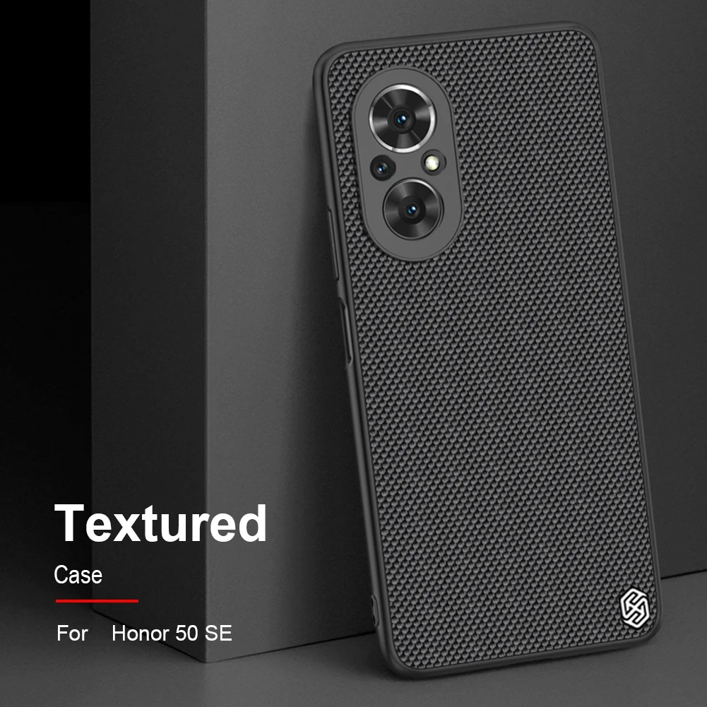 

For Huawei Honor 50 SE Case Textured Weaving Nylon Fiber Protective PC Back Cover Shell for Honor 50 SE Case NILLKIN
