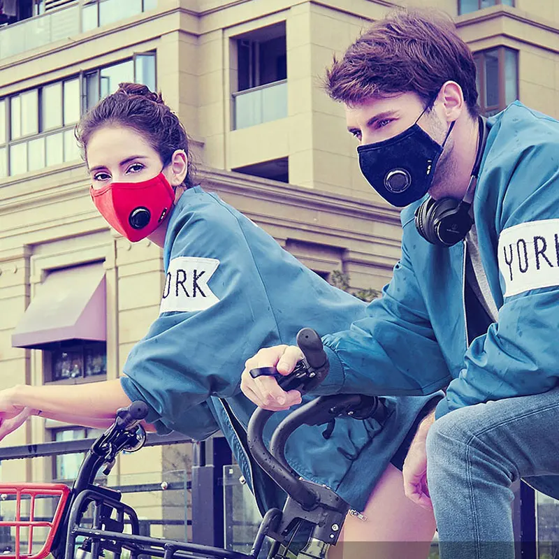 Korean Fabric mouth face mask PM2.5 Anti Haze/Anti dust Pollution Respirator With Carbon Filter Black Mask | Красота и здоровье