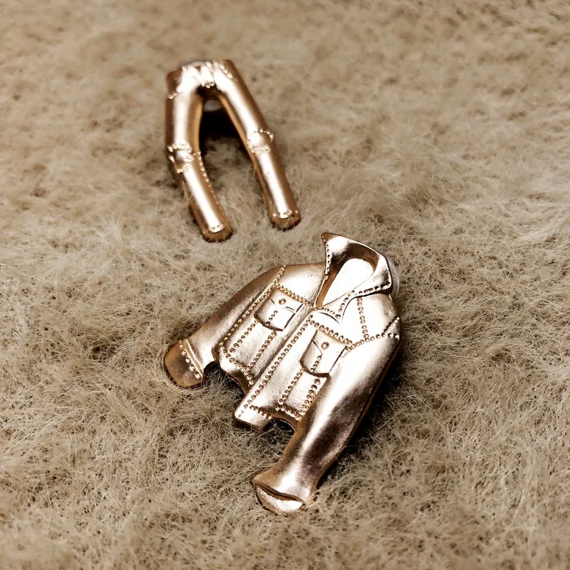 Женские серьги-гвоздики в стиле панк F.J4Z дизайнерские Разноцветные серьги форме