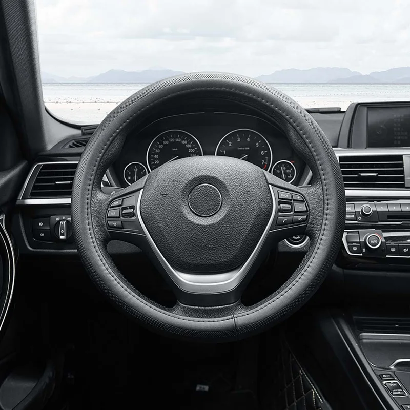 Чехол рулевого колеса автомобиля Maiwei впитывающий пот дышащий весь верхний слой