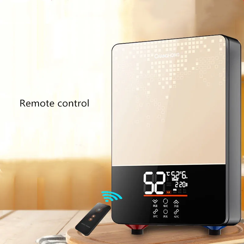 

Instant Electric Water Heater Small Household Wall-mounted Fast Heat Bathroom Hydroelectric Separation Thermostatic Shower