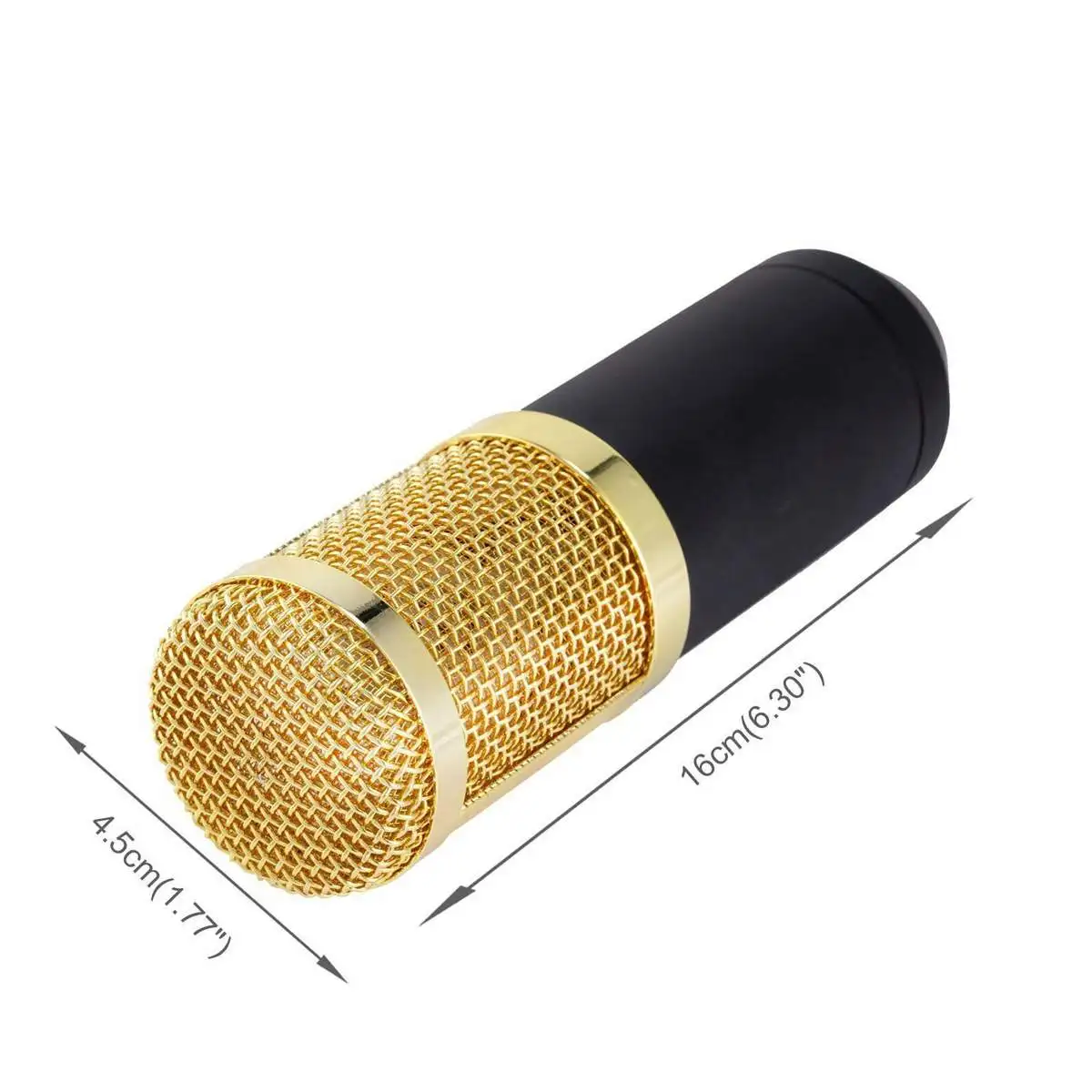 

Metal USB Microphone Condenser Recording Microphone Wired Mic with Stand for Computer Laptop PC Karaoke Studio Recording