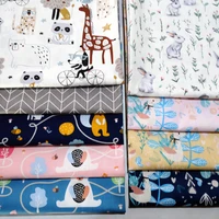 cartoon series baby cotton fabric printed cotton twill fabric for bedding cotton padded clothes pajamas fabric