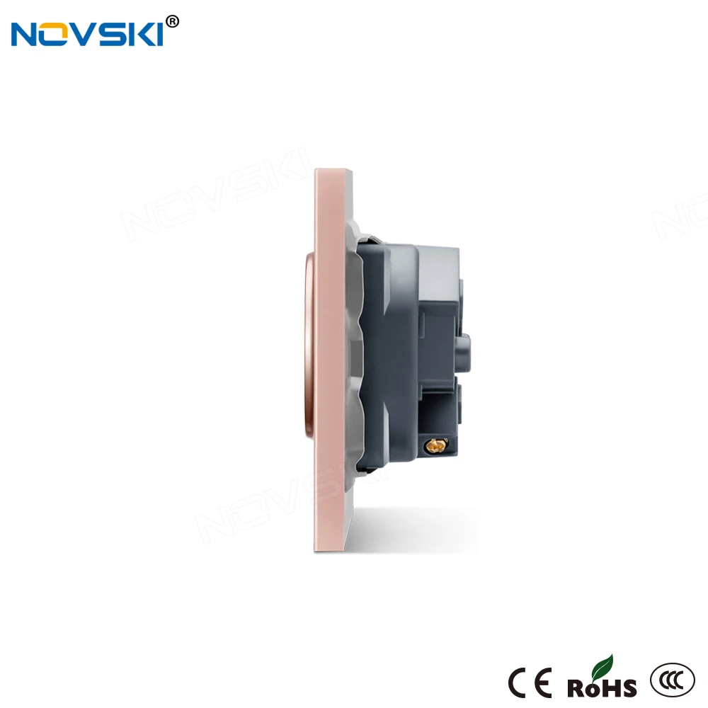 Электрическая Двухстенная розетка NOVSKI антипиреновая панель из поликарбоната