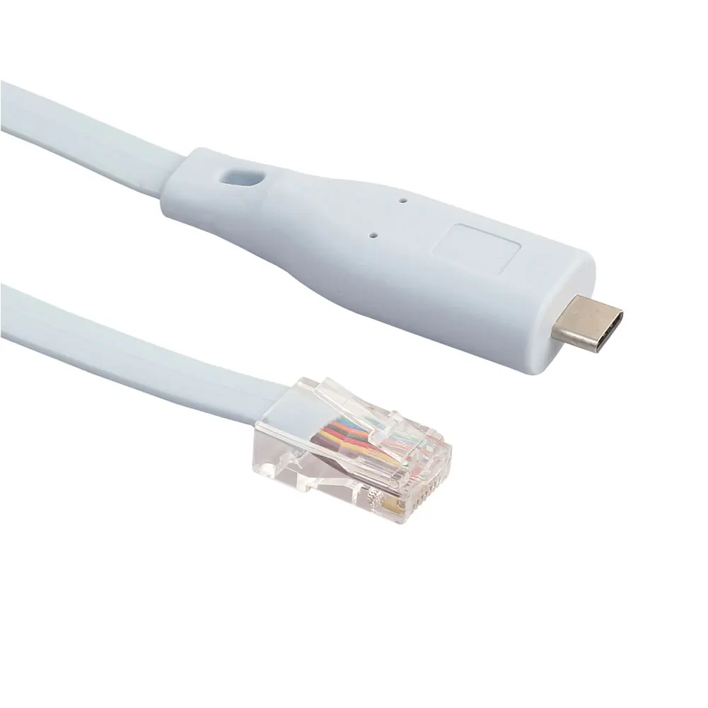 6 футов USB Тип C RS232 к RJ45 адаптер плоский консольный кабель для маршрутизатора Cisco