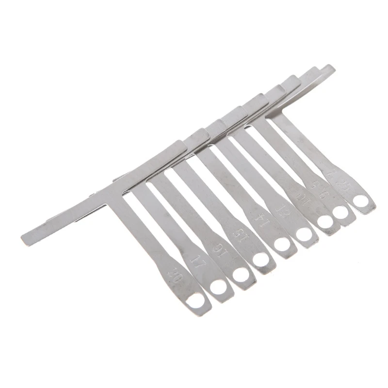 Измеритель радиуса подструнных струн металлический 9 шт./компл. для гитары и