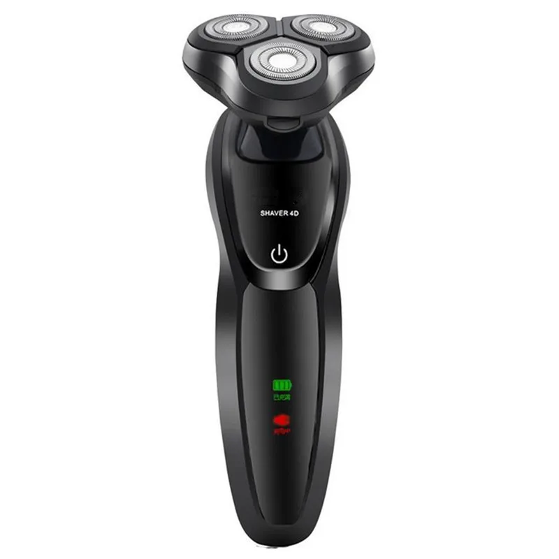 standard sliver USB перезаряжаемая многофункциональная 4D электробритва для мужчин, электрическая бритва с тремя головками для мытья тела, станок для бритья бороды 40#1126 - Цвет: standard sliver