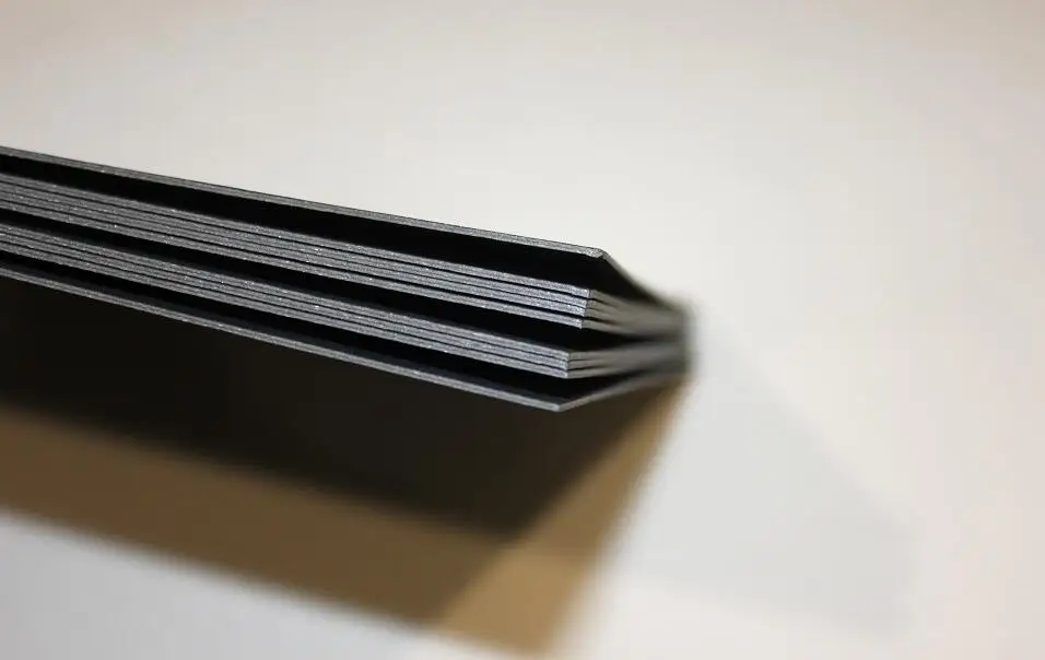 Картон из черной матовой древесной плиты A4 10 листов 800 г/м2 картон толстой бумаги