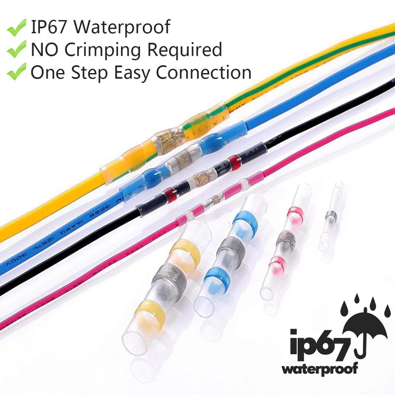 Комплект Термоусадочных стыковых соединителей для проводов 100/200/300/500 шт. |