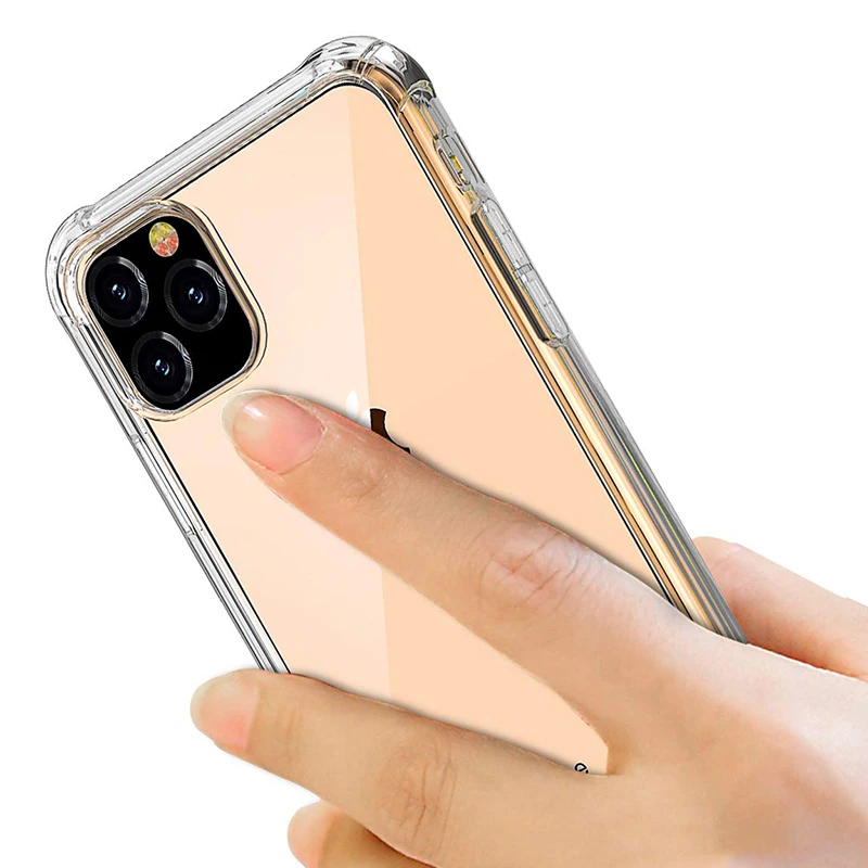 Прозрачный чехол с воздушной подушкой мягкий силиконовый из ТПУ для iPhone 13 Pro Max 12