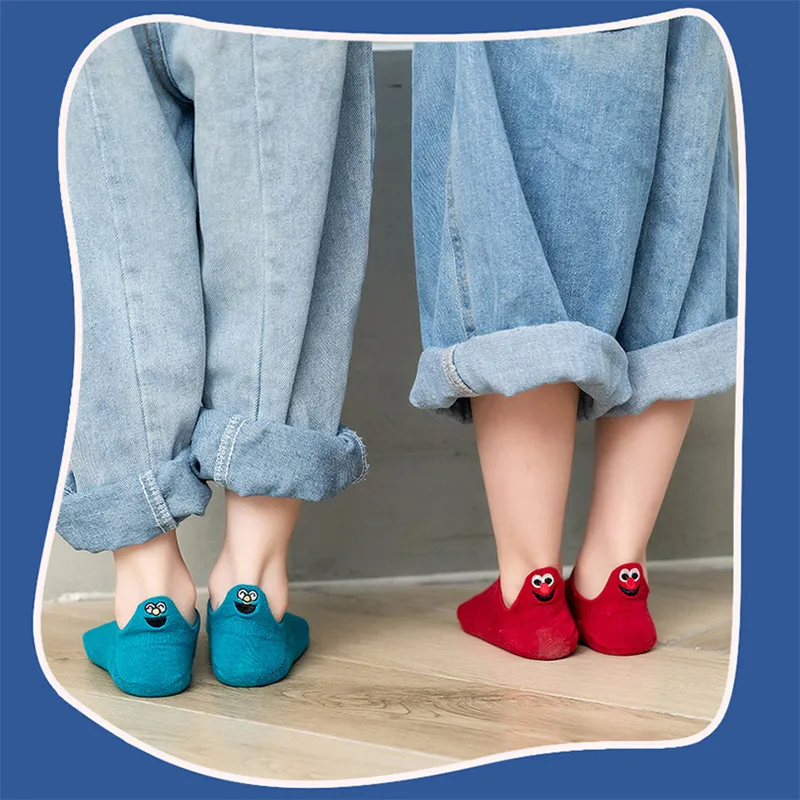 Calcetines de algod&oacute;n con bordado Kawaii para ni&ntilde;os, medias con estampado divertido de frutas, regalos de Navidad, 5 par/lote, talla 1-9 a&ntilde;os-1