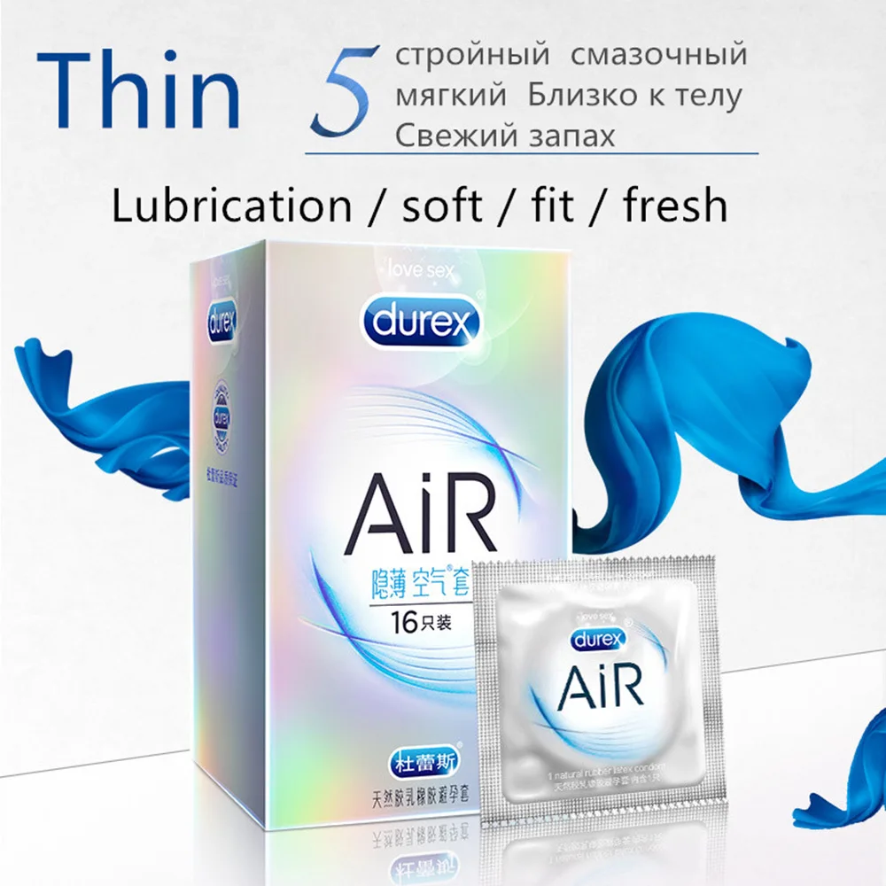 Durex воздушные презервативы ультратонкий воздушный Невидимый Кондон для мужчин