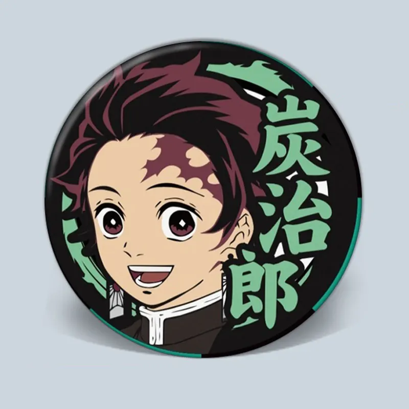 

Anime Demon Slayer Kimetsu No Yaiba Cosplay Badge Cartoon Kamado Tanjirou Brooch Pins Collection Bags Badges For Backpacks