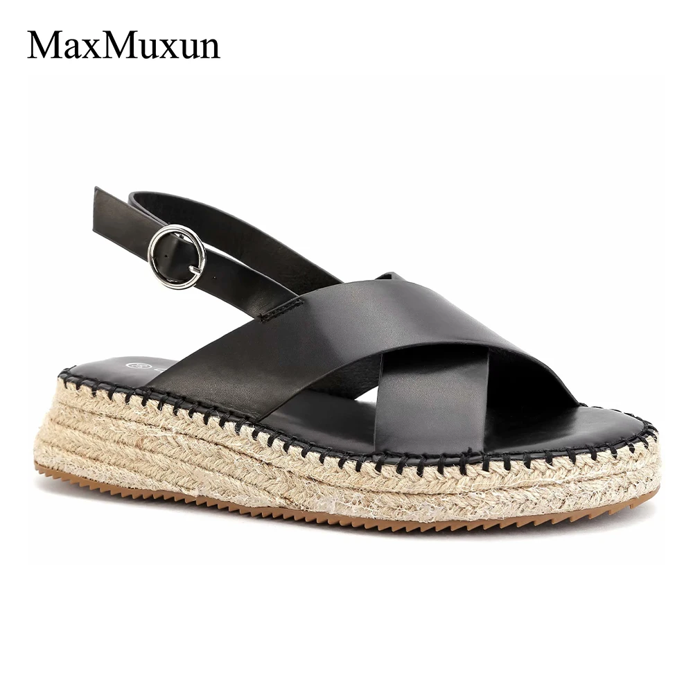 MaxMuxun/Женская обувь на танкетке Летние пляжные сандалии платформе с открытым