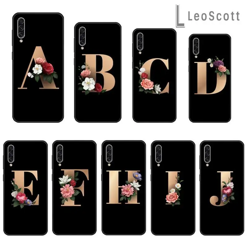 

Lovebay Customized Initial Letter Phone Case For Samsung Galaxy A 3 6 7 8 10 21 01 11 31 91 10S 20S 30S 50S PLUS
