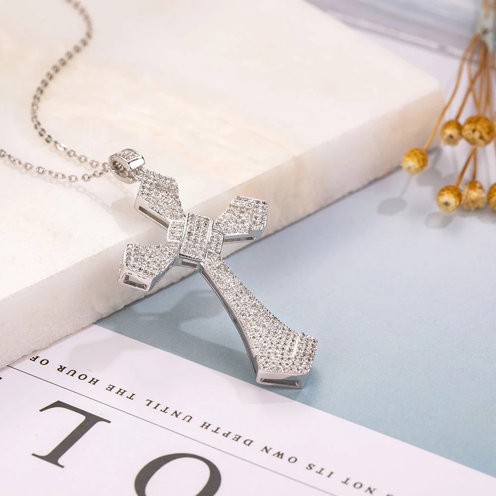 Новинка изысканное ожерелье из серебра 925 пробы с подвеской в виде креста Библии