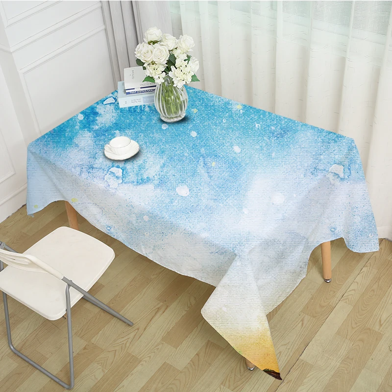 Маленькая чистая и свежая современная контрастная скатерть с антендией