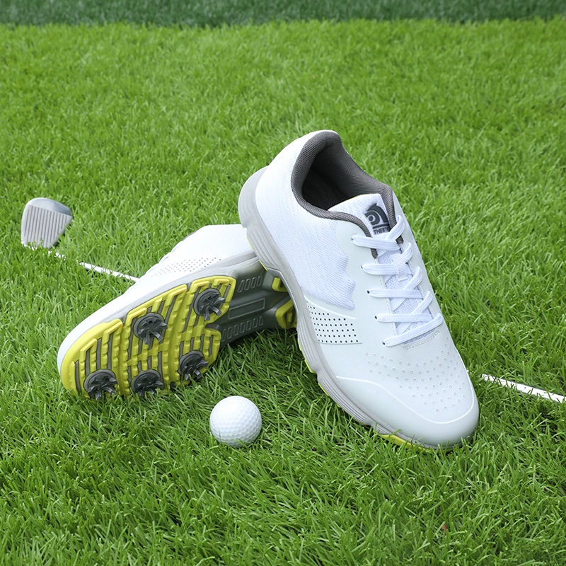

Men's Golf Shoes Professional Athletic Golf Shoes Spikes Replacement Training Sport Sneaker with Spikes Waterproof Golf Spiked