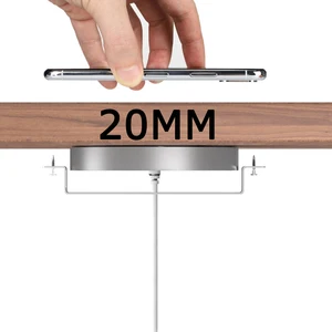 qi invisible wireless charger long distance 20mm table wireless charging base for iphone 11 xs max xr samsung s20 xiaomi huawei free global shipping