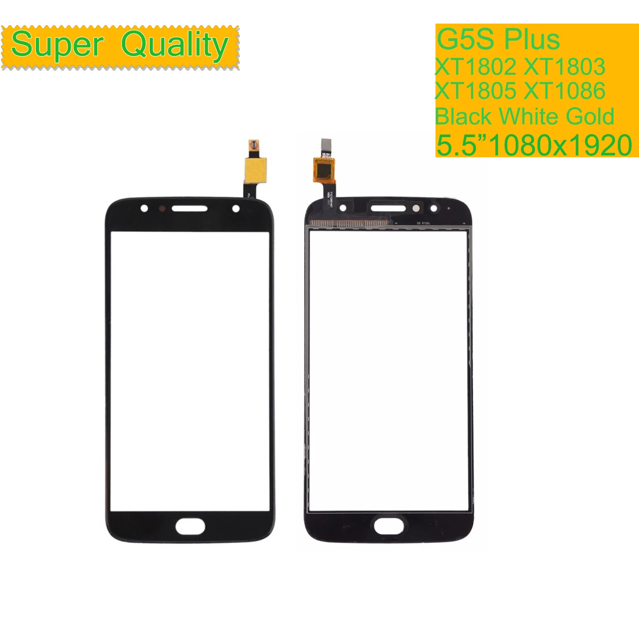 10 шт./лот сенсорный экран для Motorola Moto G5S Plus XT1802 XT1803 XT1805 XT1086 сенсорный экран дигитайзер стекло передней сенсорной панели