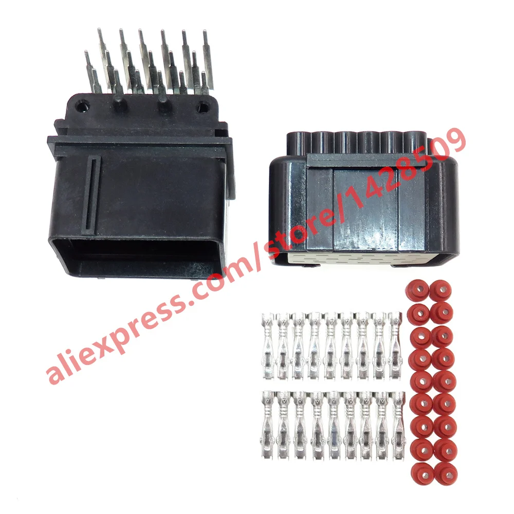5 комплектов 18 Pin 344106-1 344107-1 гнездовой штекер из пластика Медь Way Tyco TE AMP