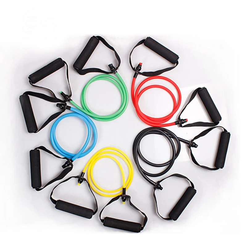5 уровней Эспандеры с ручками эластичная веревка для йоги эластичный Фитнес