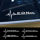 2 шт., автомобильные виниловые наклейки на боковые окна для Seat Leon MK3 MK2 Ibiza 6J 6L Ateca Arona