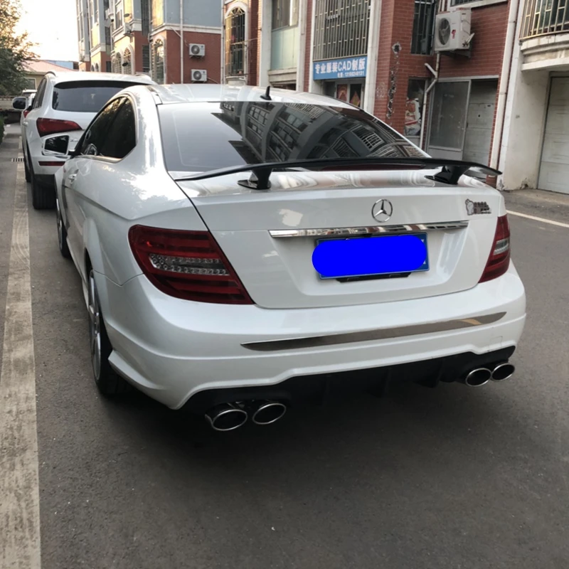 Неокрашенный задний спойлер из АБС пластика для Mercedes Benz Sedan 4 Door W204 2007 2014