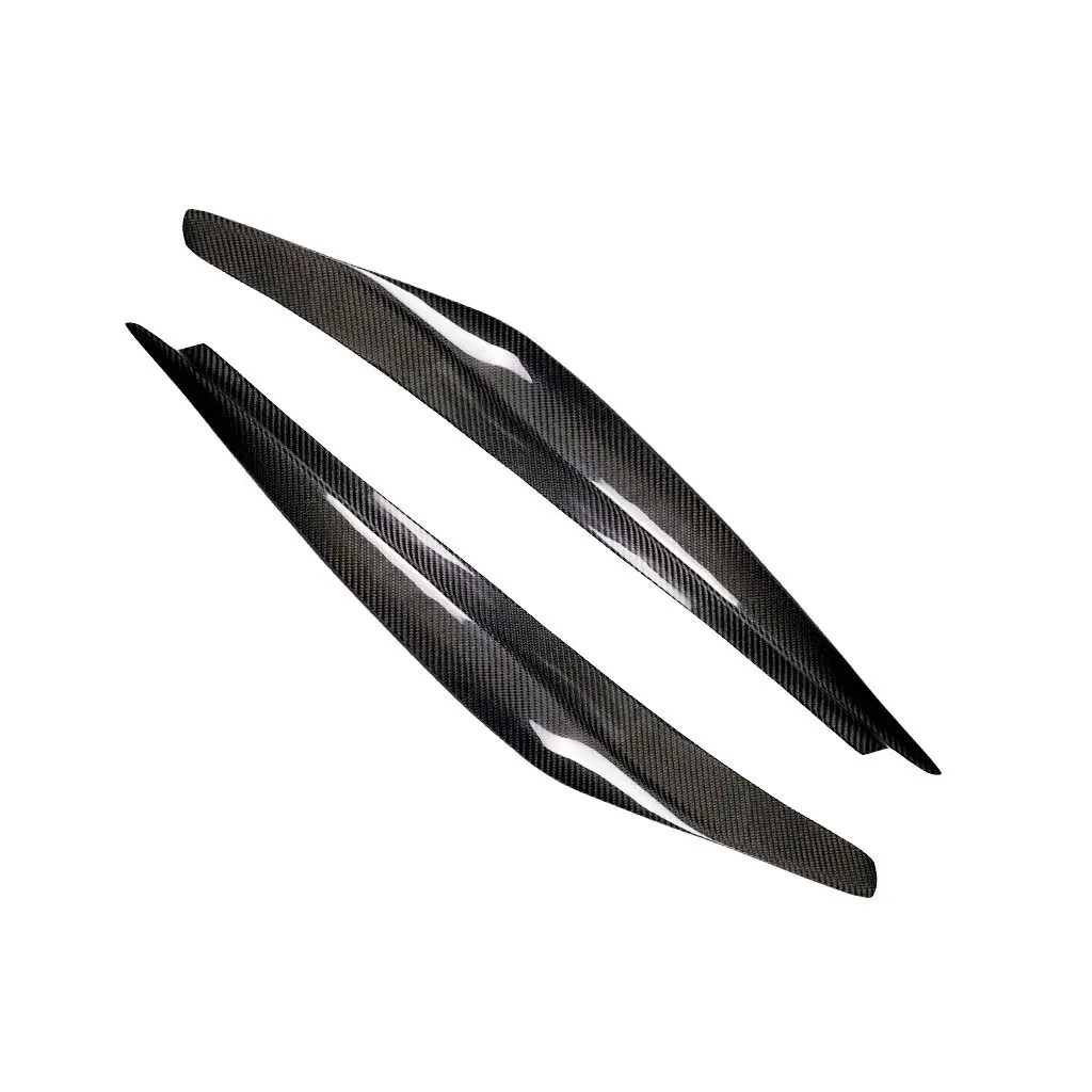 Real Carbon Fiber Headlight Eyelids eyebrow Cover Fit For Ford Fiesta 2013-2016 | Автомобили и мотоциклы