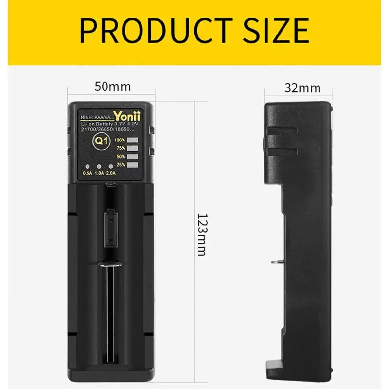 Умное зарядное устройство USB 18650 для Ni MH CD перезаряжаемое li ion 18350 18500 20700 21700 22650 14500