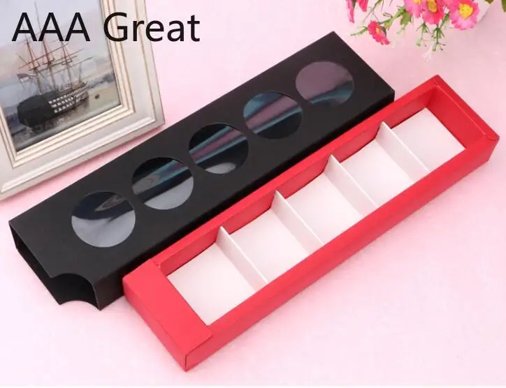 10 шт./лот полый десерт макарон упаковочная коробка бумажная для лунного торта