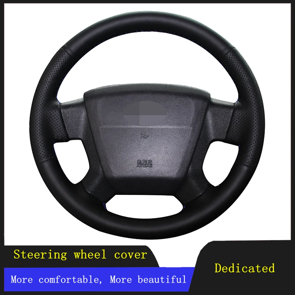 

Car Steering Wheel Cover Braid Wearable Genuine Leather For Jeep Compass 2006 2007 2008-2010 Old Patriot 2007 2008 2009 2010