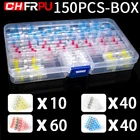 150 шт. в коробке, водонепроницаемый сварочный термоусадочный соединитель для проводов, паяльная втулка, набор обжимных клемм для проводов, морская изоляция