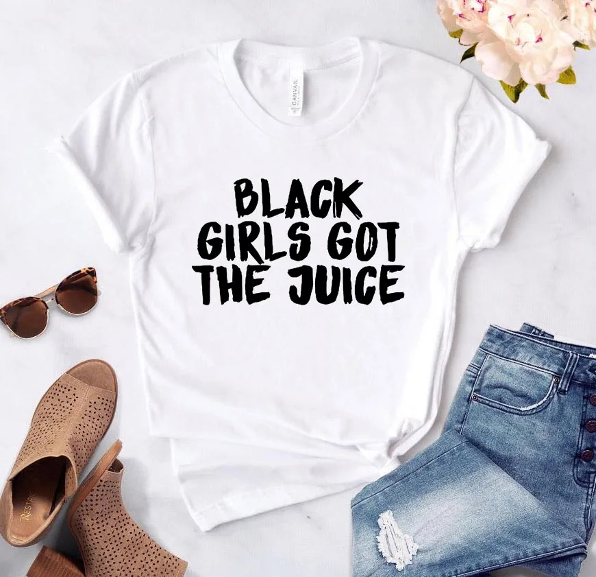 Черная женская футболка с надписью got the juice, хлопковая повседневная забавная футболка для девушек, 6 цветов, прямая поставка Z-886
