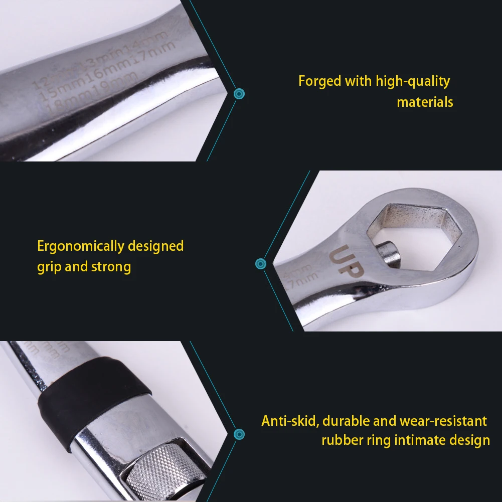 

Top Quality 23 In 1 Adjustable Wrench Universal Wrench Telescopic Adjustable Spanner Fexible Type Wrench For Car Repair 7-19mm