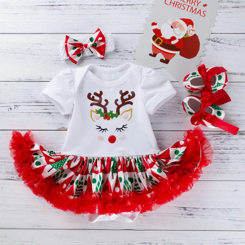My First Christmas/Одежда для новорожденных девочек Bebek Giyim Bebe одежда Одежда