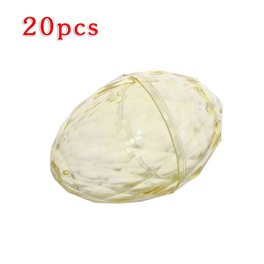 20 шт. пластиковые прозрачные формы в форме яйца для конфет|Подарочные сумки и