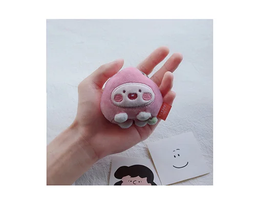 Pink C Happy monkey Kawaii Плюшевые брелоки Мультяшные милые игрушки Мягкая кукла игрушка-брелок для ключей сумка автомобиль подарок на день рождения для детей девочек женщин - Цвет: Pink C
