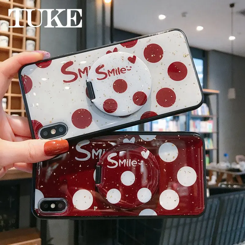 With mirror Dots Case for OPPO Reno 4 Pro Glitter Bling Luxury Shockproof Cover For 10X ACE 2 2Z Z 3 | Мобильные телефоны и