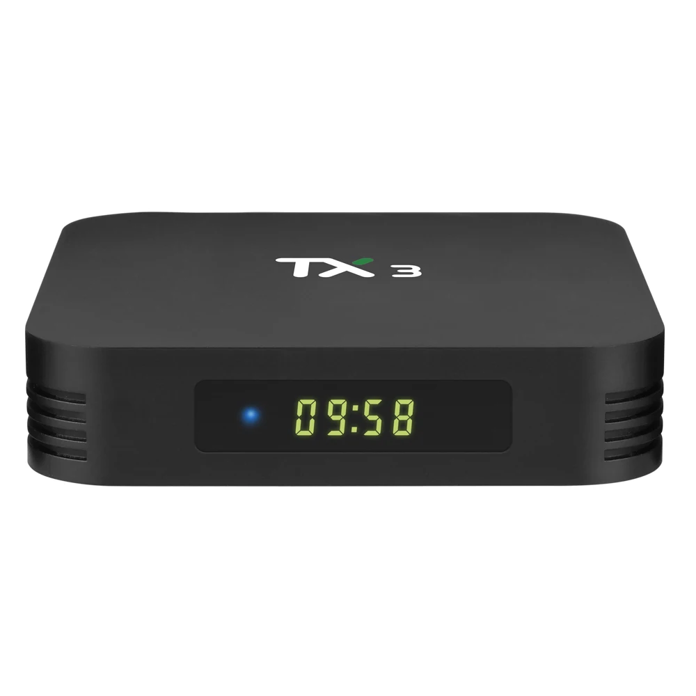 Tanix TX3 TV BOX Amlogic S905X3 Android 9 0 2 4 г/Wi Fi 5 ГГц двухъядерный процессор Wi BT коробки