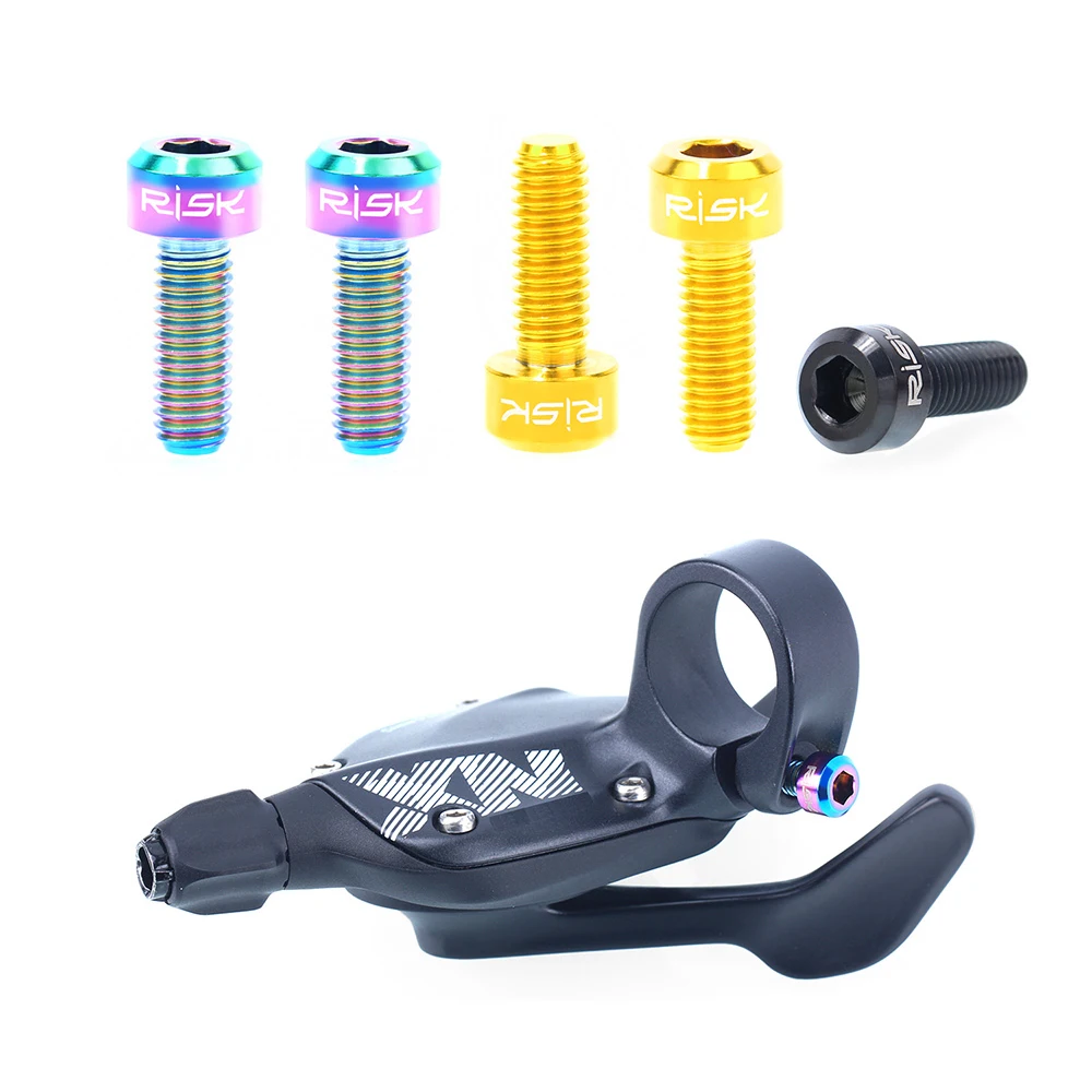 2 шт. титановые тормозные Рычажные болты m5 * 14 мм 4 цвета | Спорт и развлечения