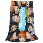 Одеяло Haikyuu Karasuno для командного волейбола, флисовые весенне-осенние дышащие легкие Пледы для постельного белья, уличные плюшевые одеяла