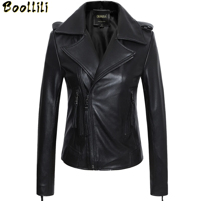 Jacket Real Leather Women Clothes 2023 Sheepskin Coat Female Jacket Women Vintage Biker Jackets Plus Size Chaqueta Mujer